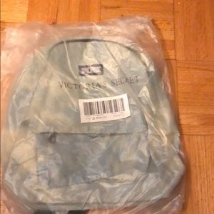 PINK VS MINI LIGHT DENIM BOOKBAG, NWT